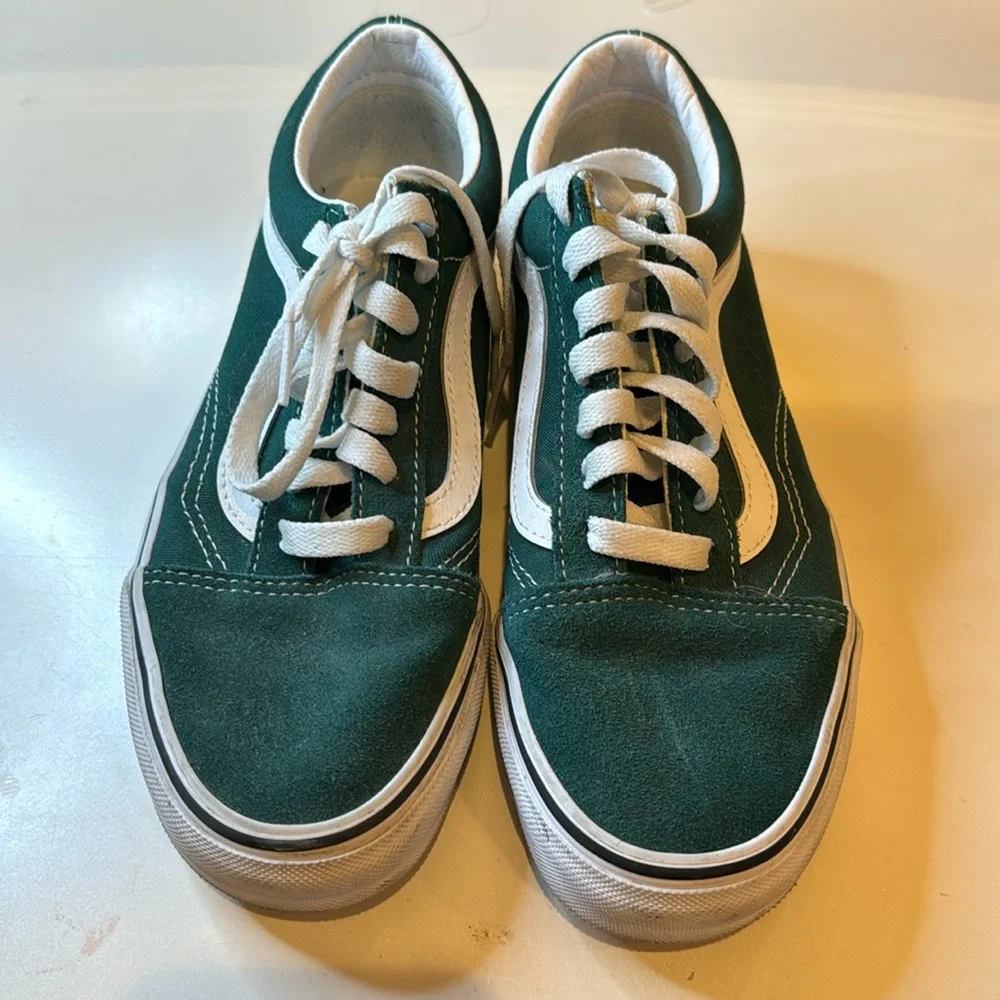 Dark green vans old skool - Picture 1 of 2